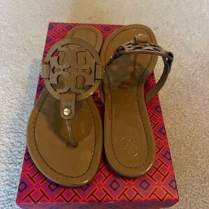 Tory Burch Women’s Patent Leather Miller Sandals